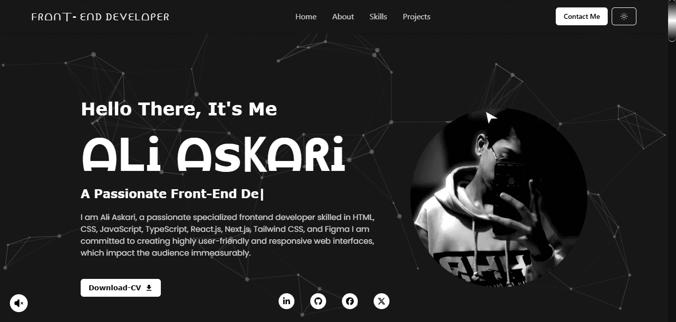 Frontend Developer Portfolio (v1)